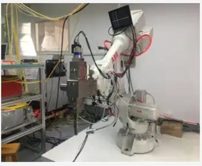 Рука робота оси системы ABB Kuka Fanuc 6 робота заварки лазера волокна   Глубина 0.04-6mm